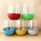 Glitter Stemless Wine Glasses