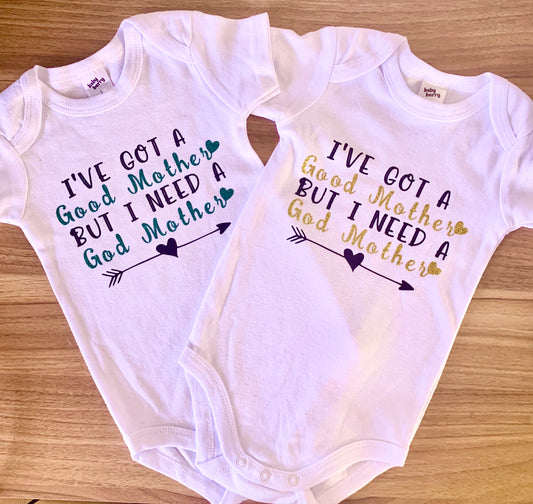 God Parent Announcement Onesie