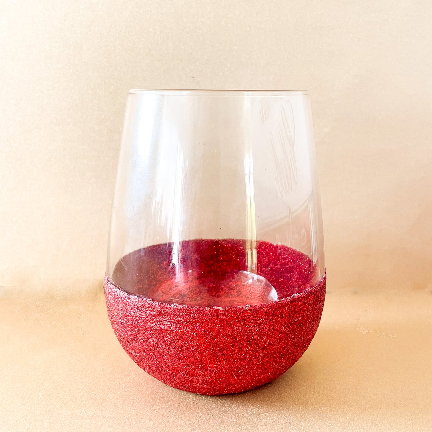 Glitter Stemless Wine Glasses