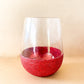 Glitter Stemless Wine Glasses