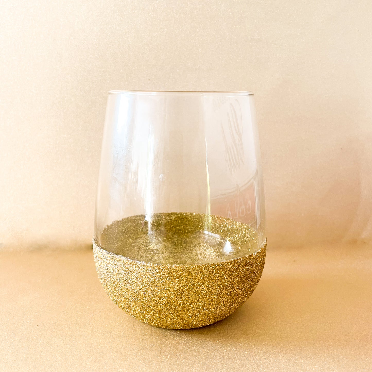 Glitter Stemless Wine Glasses